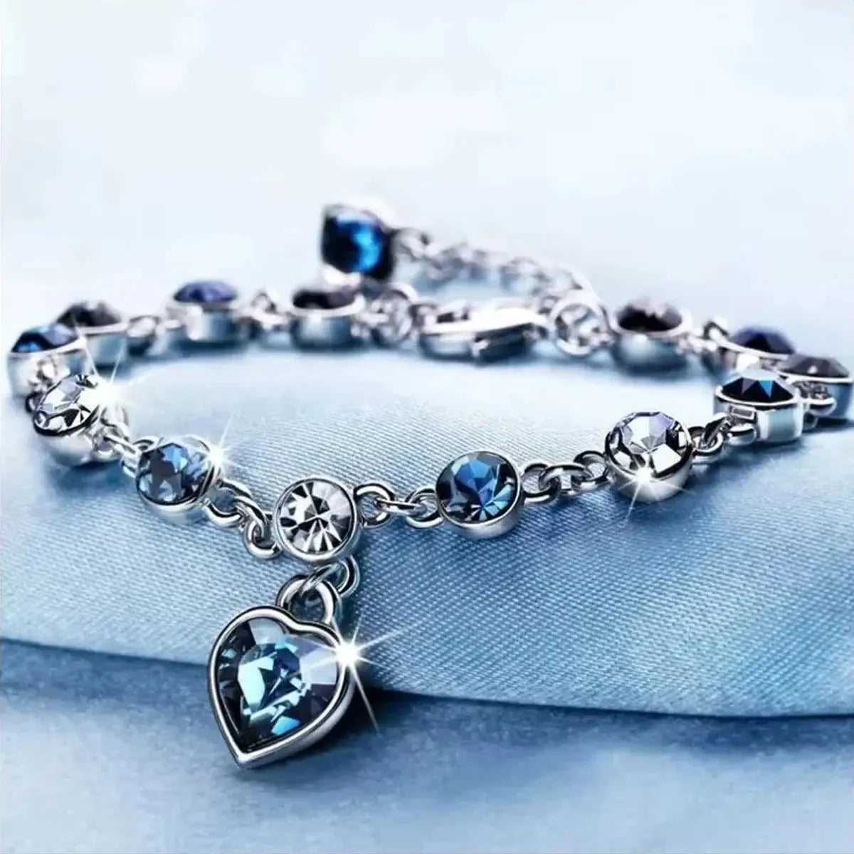 Blue Heart Serenity Bracelet My Store
