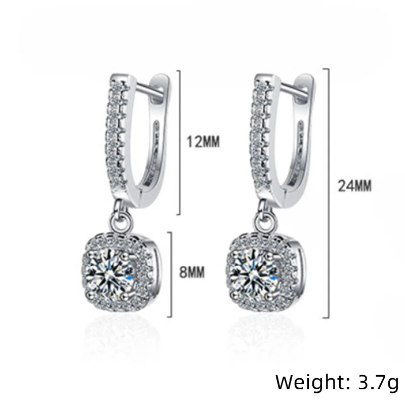 Moissanite Huggie Hoop Earrings – Dazzling Diamond-Alternative Luxury Hoops | Elite Luxury Jewelry My Store