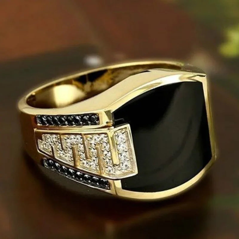 Midnight Valor  Men’s Ring Elite Luxury Jewelry