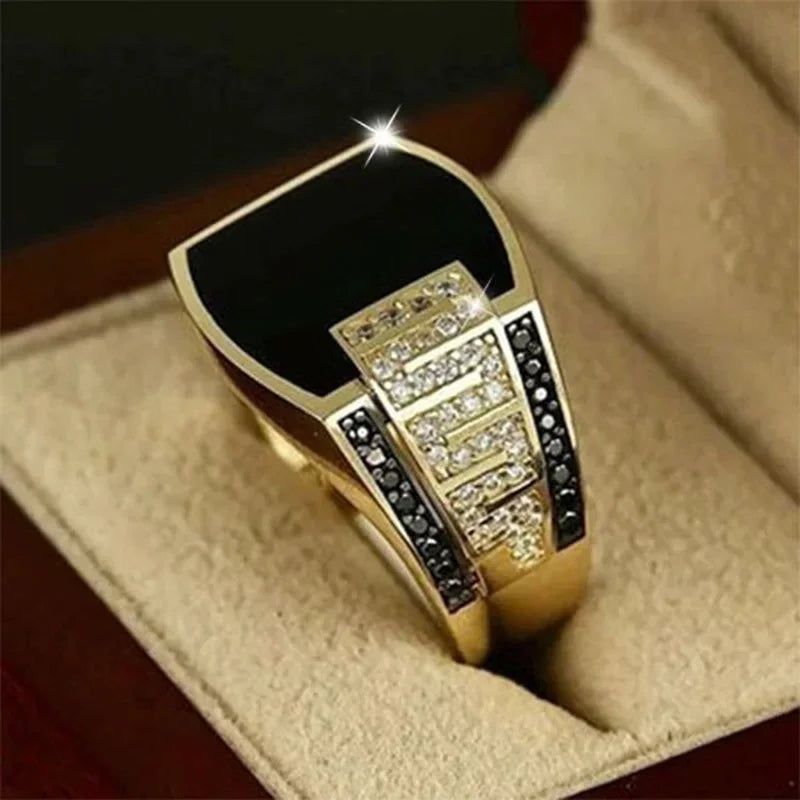 Midnight Valor  Men’s Ring Elite Luxury Jewelry