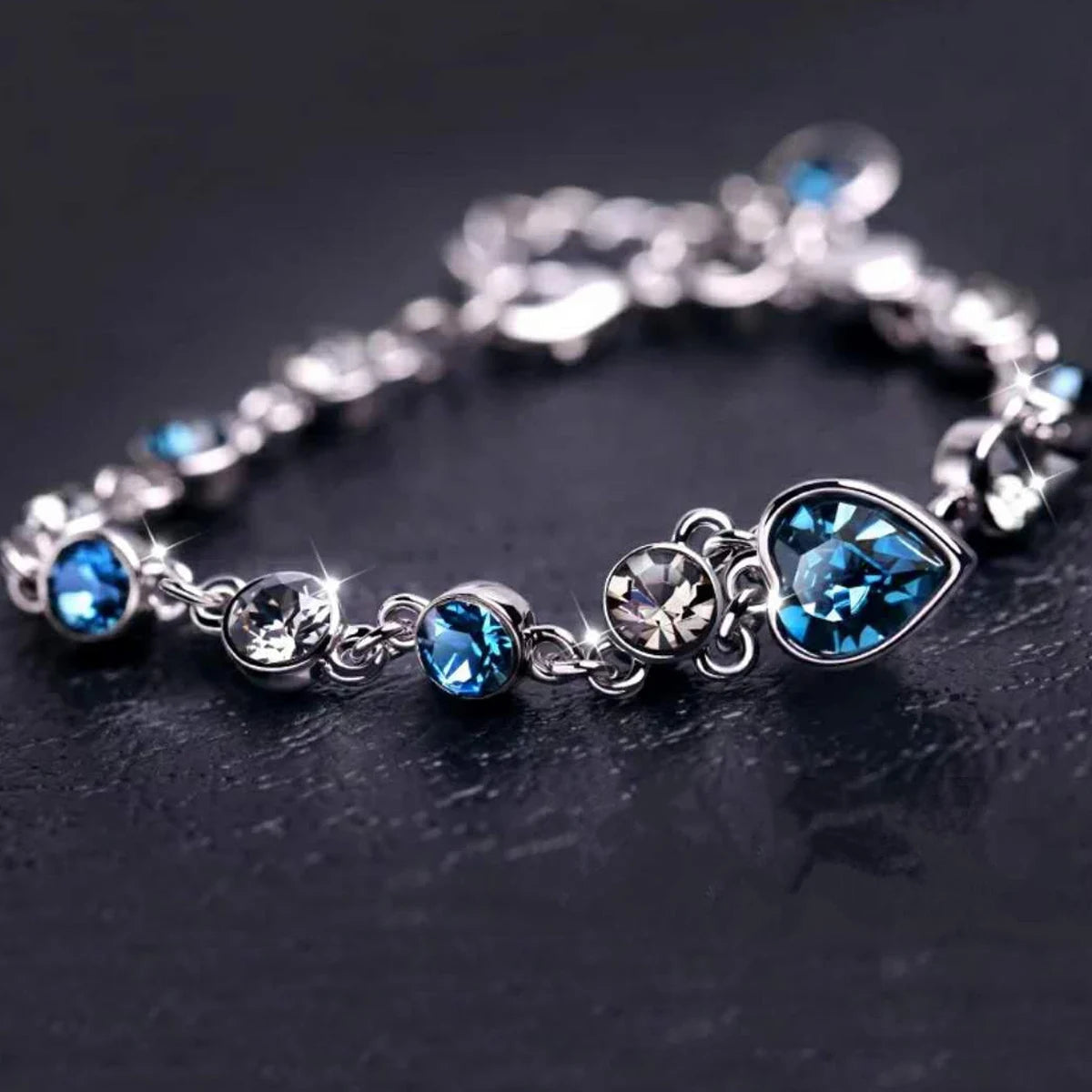 Blue Heart Serenity Bracelet My Store