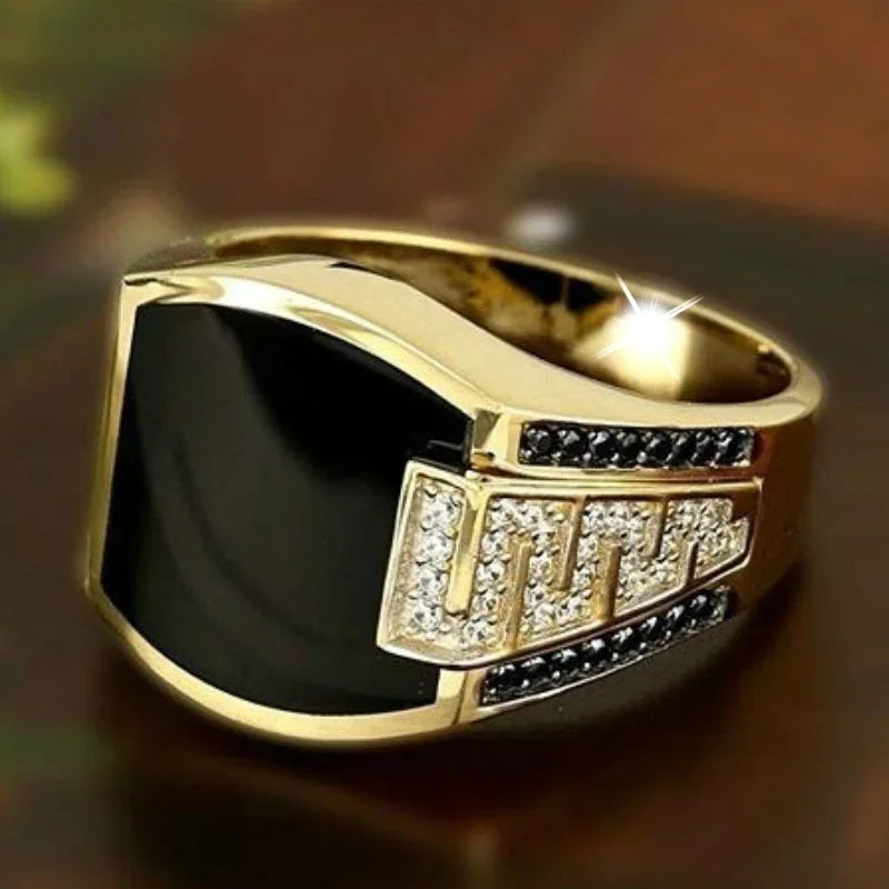Midnight Valor  Men’s Ring Elite Luxury Jewelry
