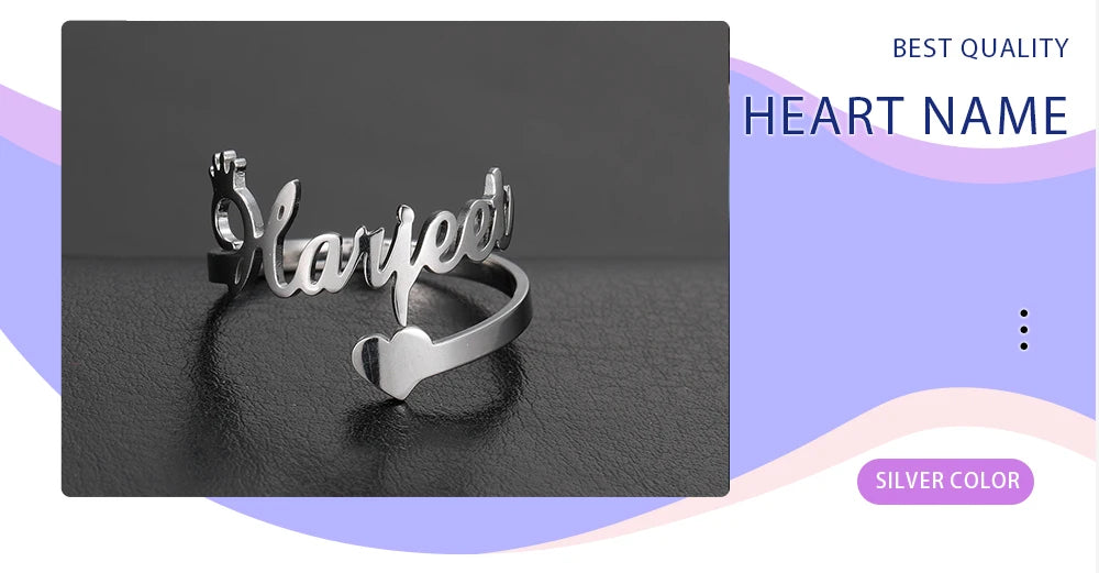 CoupleLink Signature Ring (customize our Names) Elite Luxury Jewelry